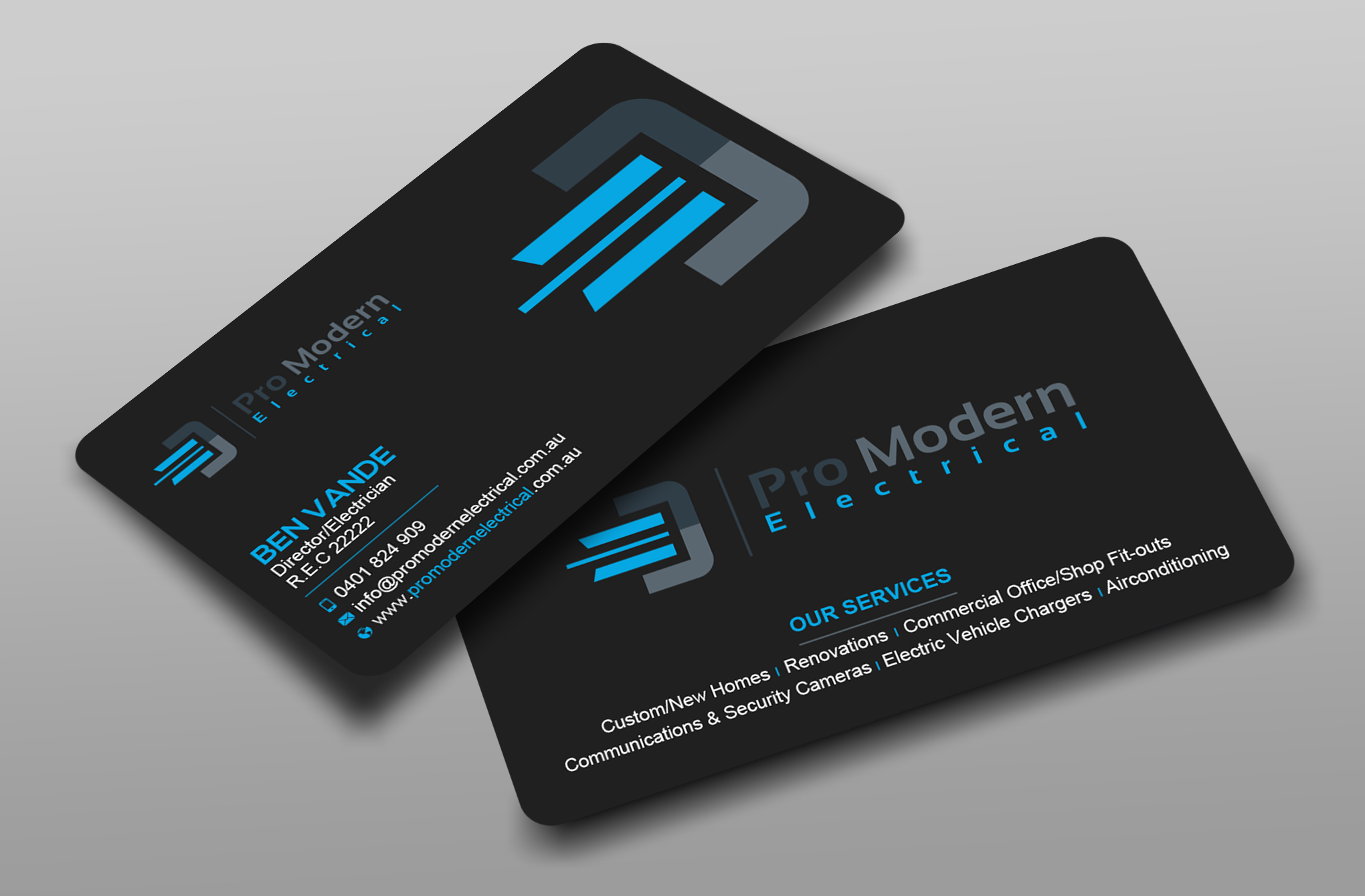 Diseño de Tarjeta de Presentación por Uttom 2 para Pro Modern Electrical  | Diseño #26746217