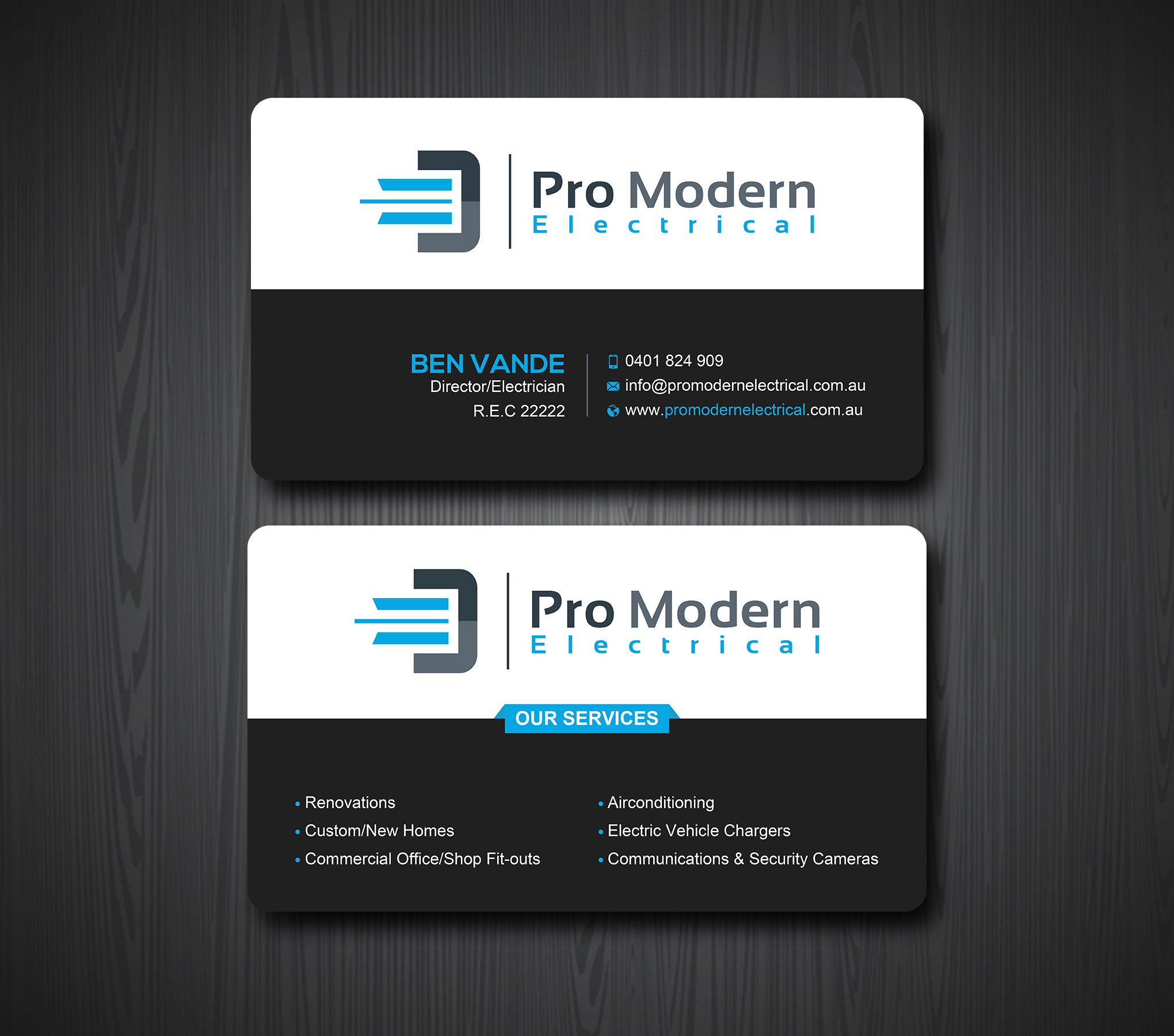 Visitenkarten-Design von Uttom 2 für Pro Modern Electrical  | Design #26763789