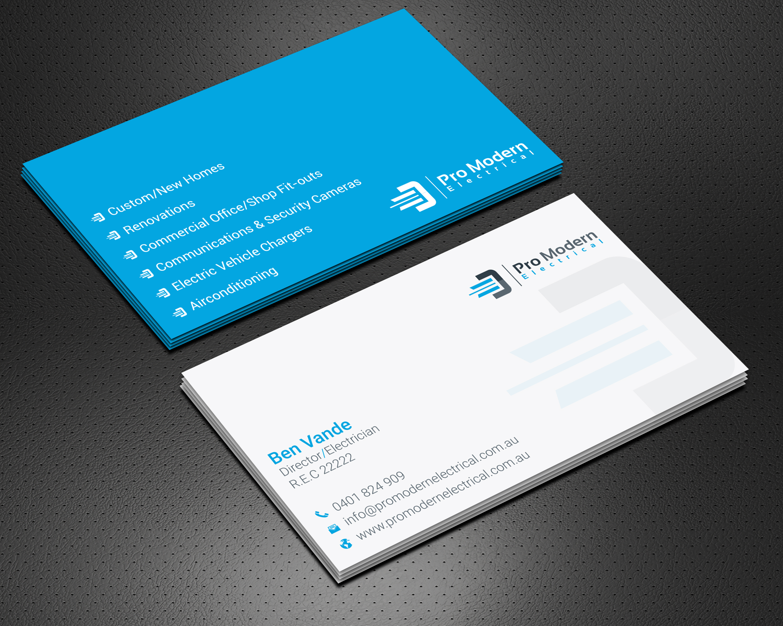 Business Card Design by Krishno for Pro Modern Electrical  | Design #26722255