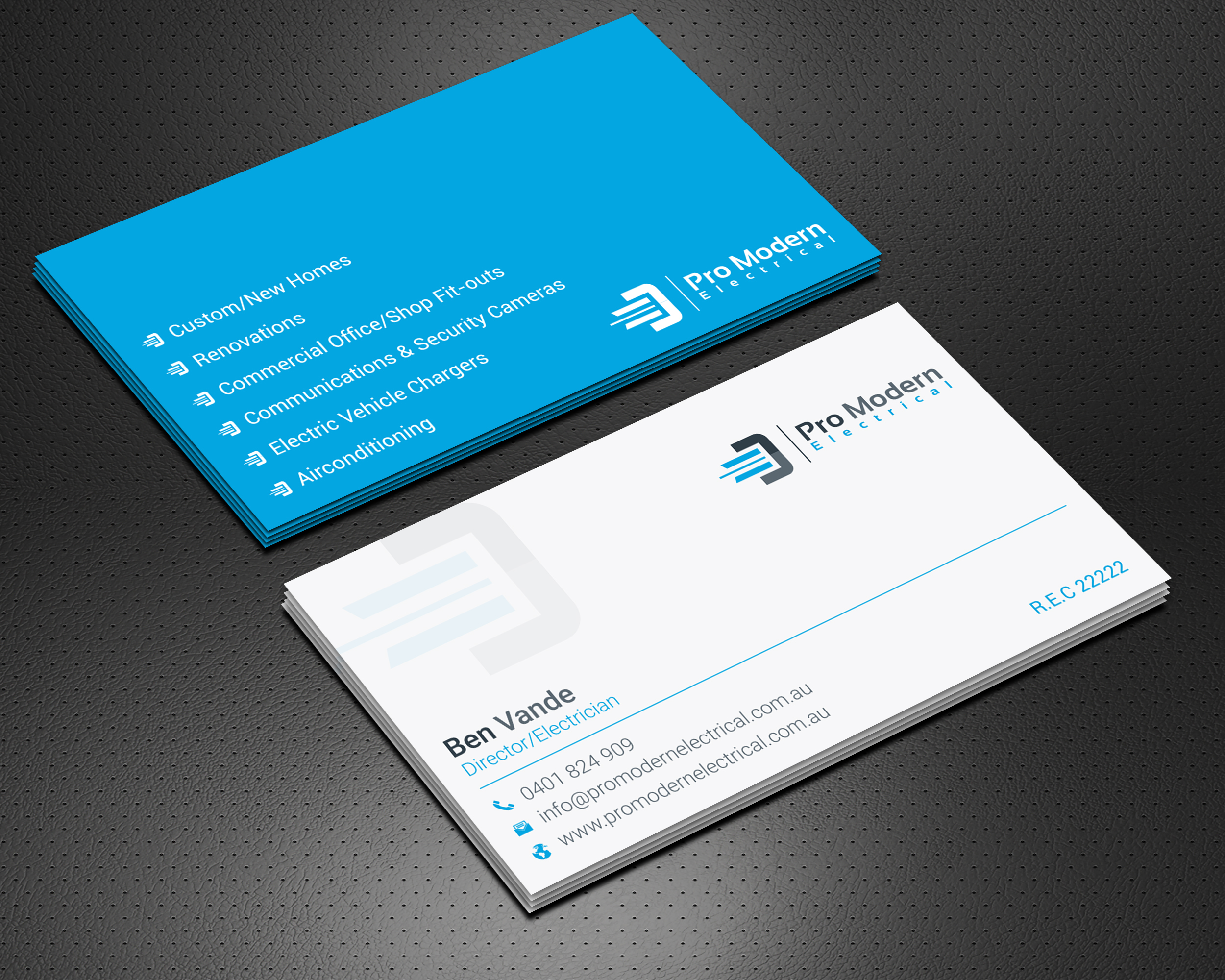 Business Card Design by Krishno for Pro Modern Electrical  | Design #26722256