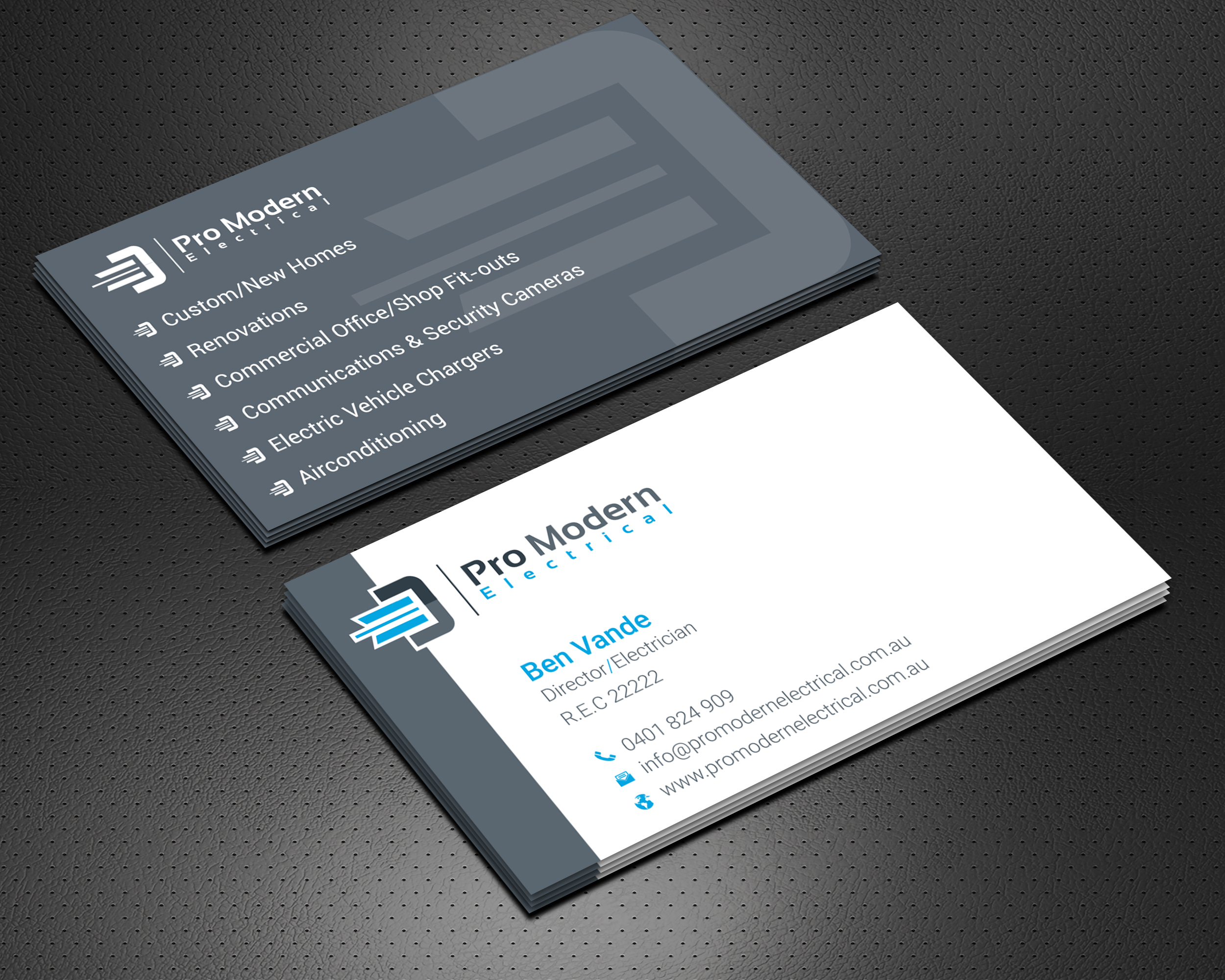 Business Card Design by Krishno for Pro Modern Electrical  | Design #26722328