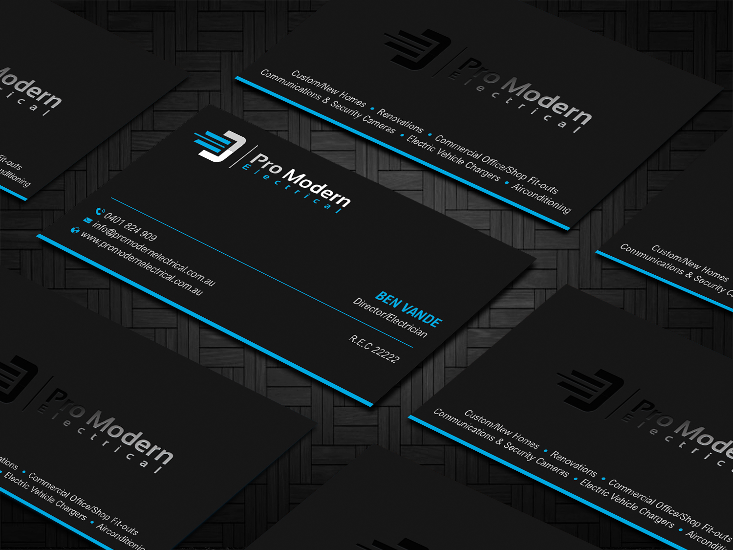 Design de Carte de Visite par DesignShout pour Pro Modern Electrical  | Design #26751660