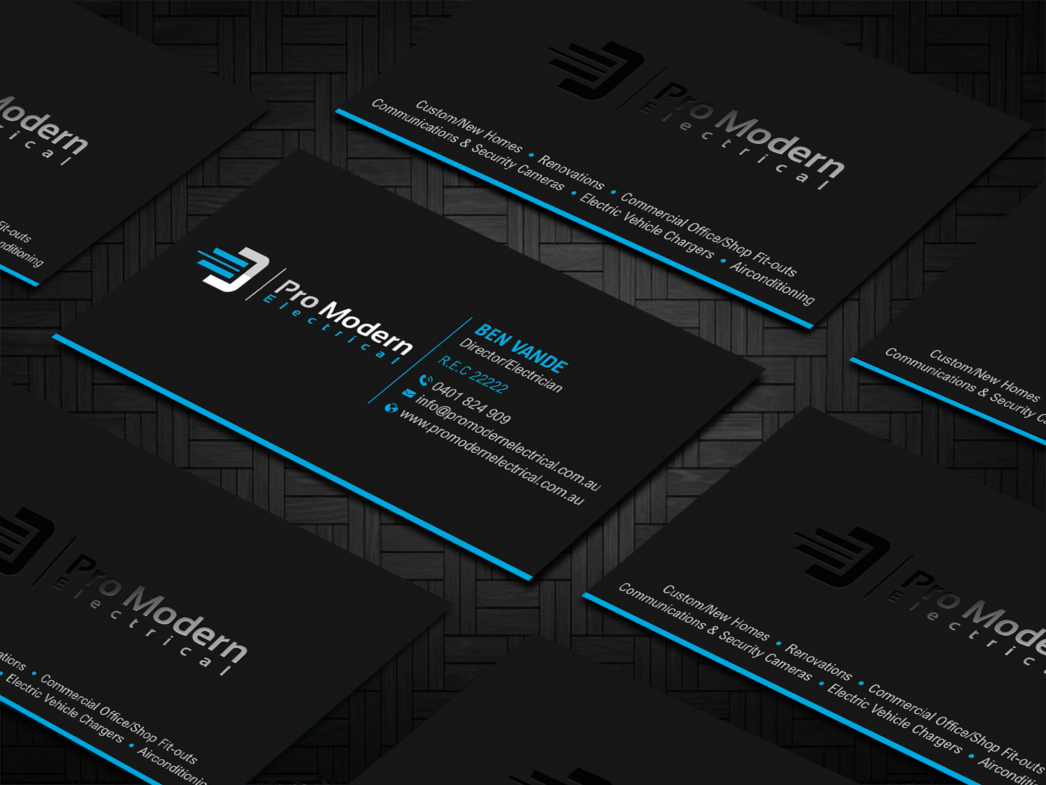 Design de Carte de Visite par DesignShout pour Pro Modern Electrical  | Design #26751675