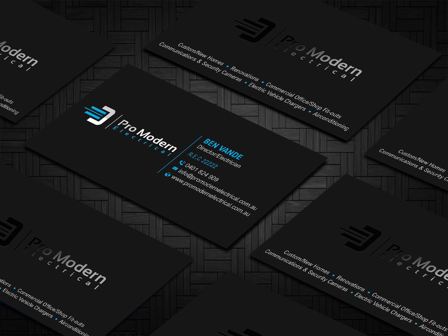 Design de Carte de Visite par DesignShout pour Pro Modern Electrical  | Design #26751676