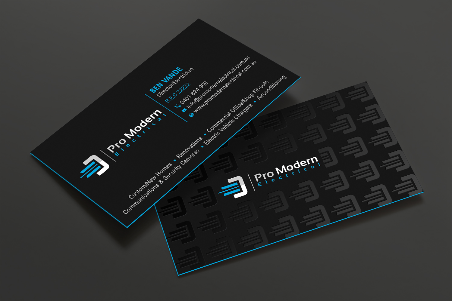 Design de Carte de Visite par DesignShout pour Pro Modern Electrical  | Design #26753143