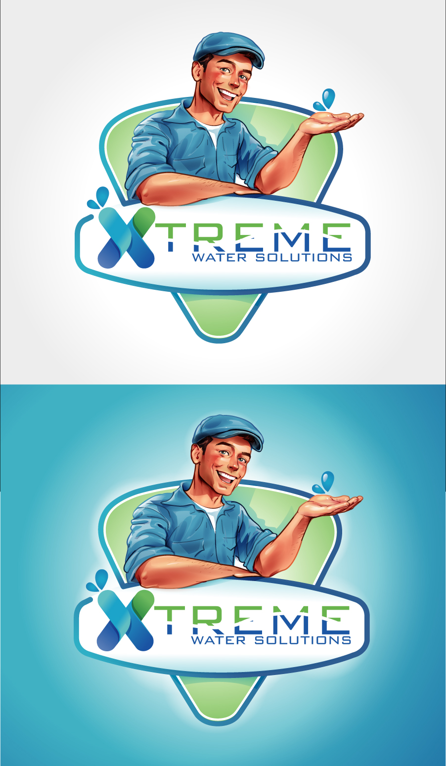 Logo Design by Suprakash 3 for Xtreme Water Solutions/J Edwards Designs | Design #26727732