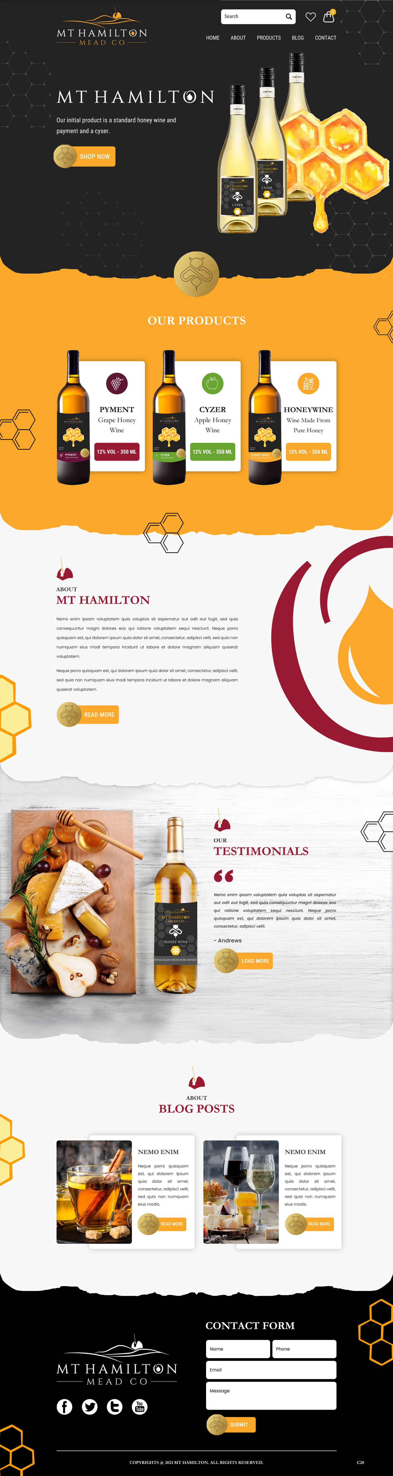 Diseño Wix por pb para My Hamilton Mead Co | Diseño #26727039