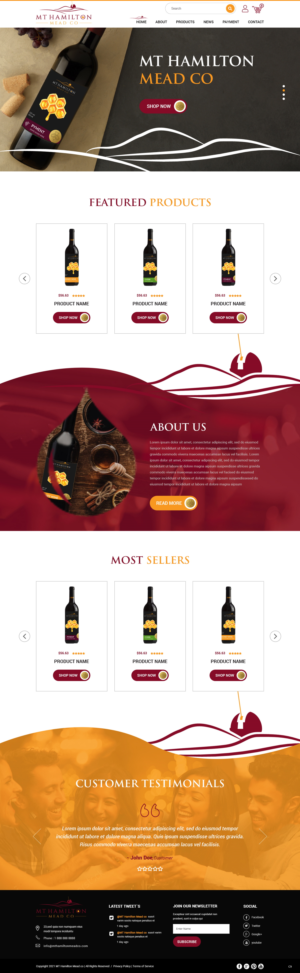 Wix Design by pb for My Hamilton Mead Co | Design: #26727041