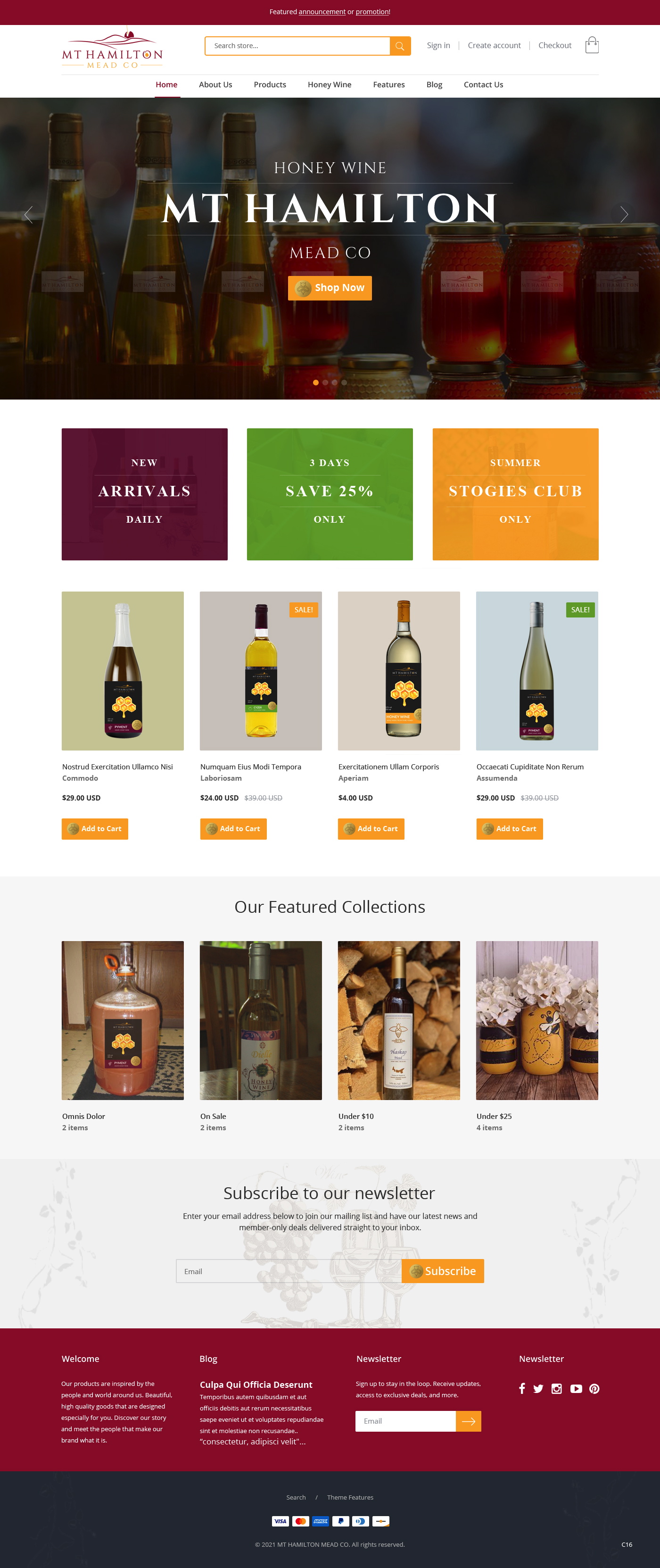 Wix Design by pb for My Hamilton Mead Co | Design #26727042