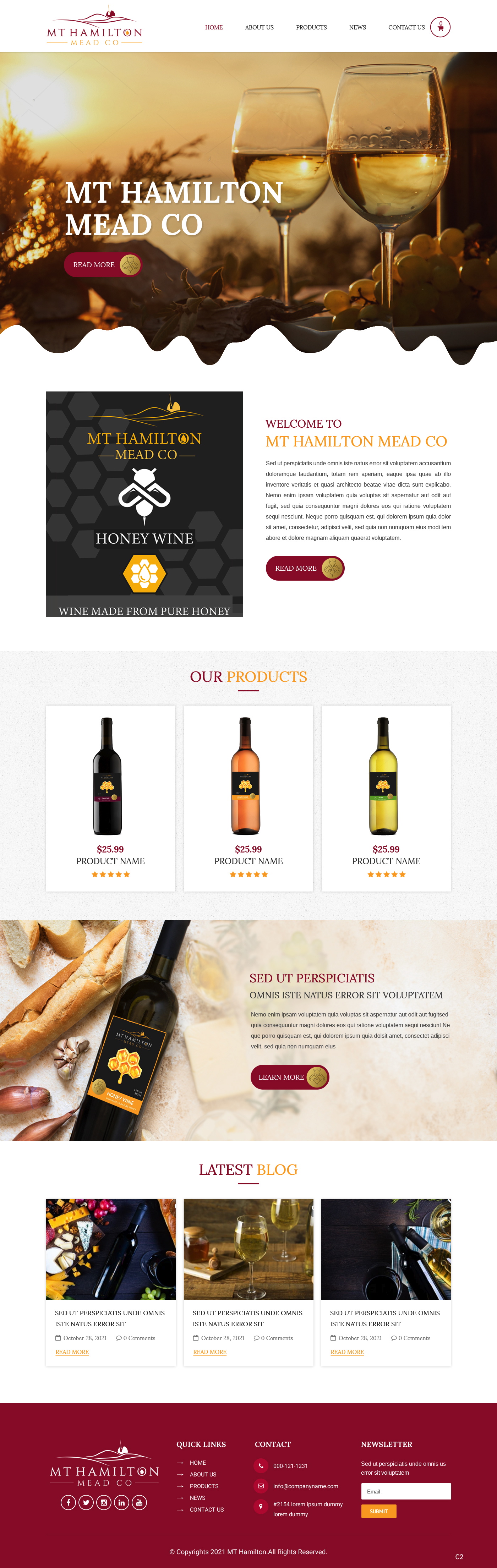 Wix Design by pb for My Hamilton Mead Co | Design #26727043