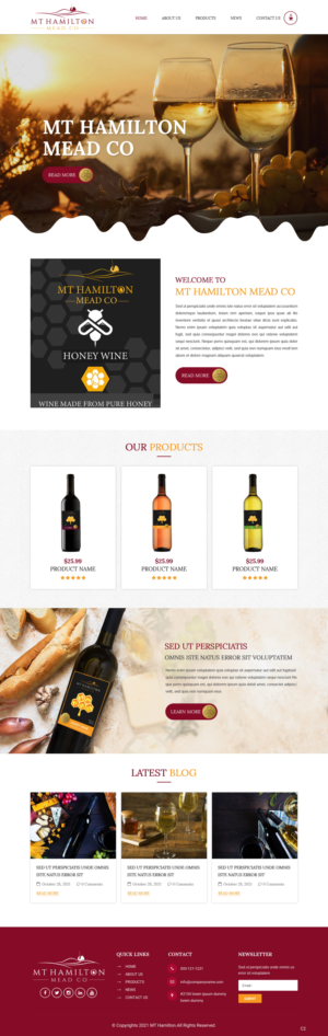 Wix Design by pb for My Hamilton Mead Co | Design: #26727043