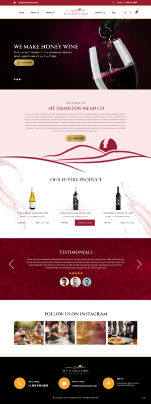 Wix Design by pb for My Hamilton Mead Co | Design: #26727051