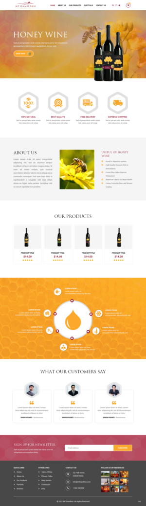 Wix Design by pb for My Hamilton Mead Co | Design: #26727052