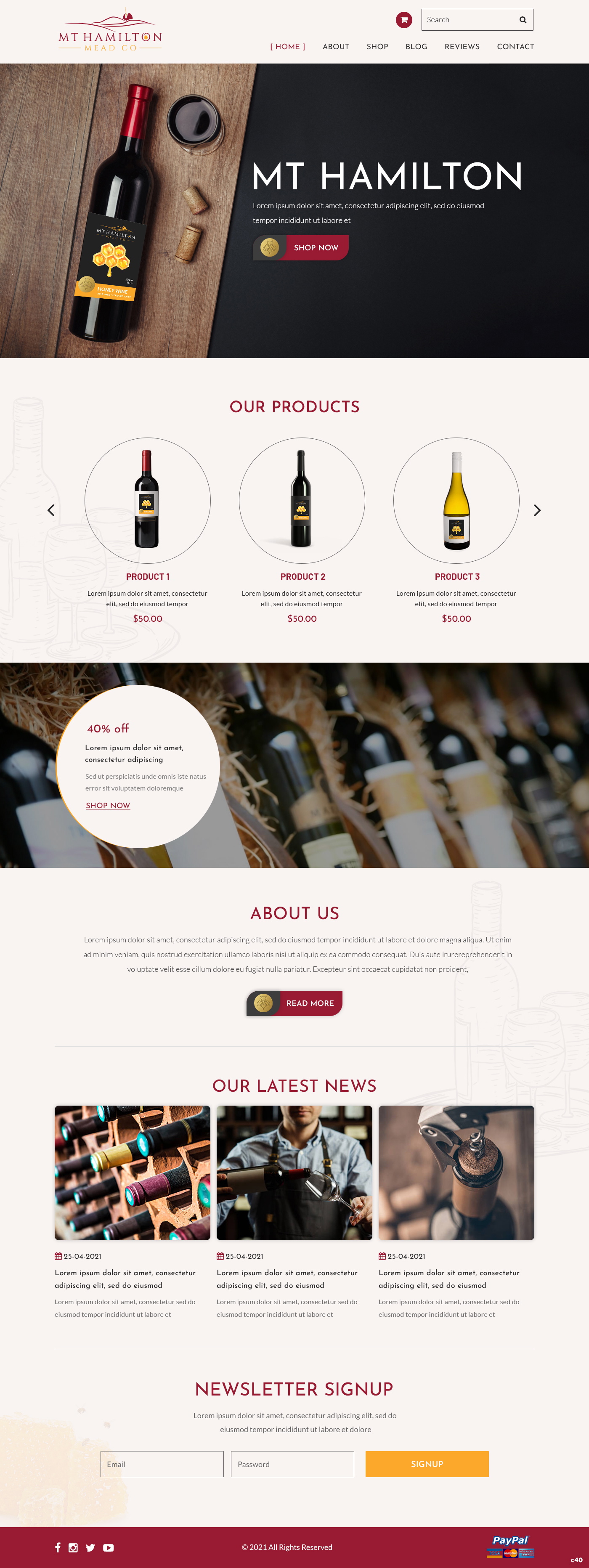 Wix Design by pb for My Hamilton Mead Co | Design #26727053