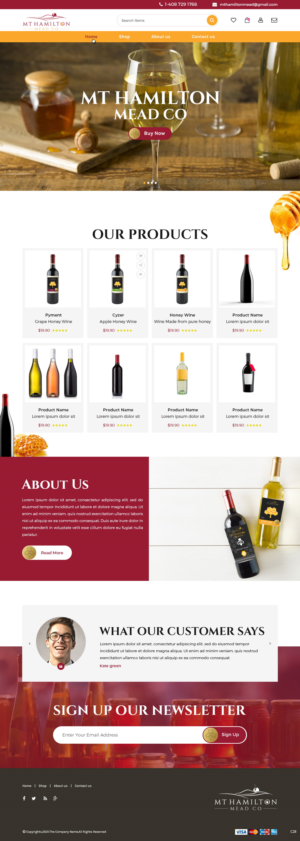 Wix Design by pb for My Hamilton Mead Co | Design: #26727054