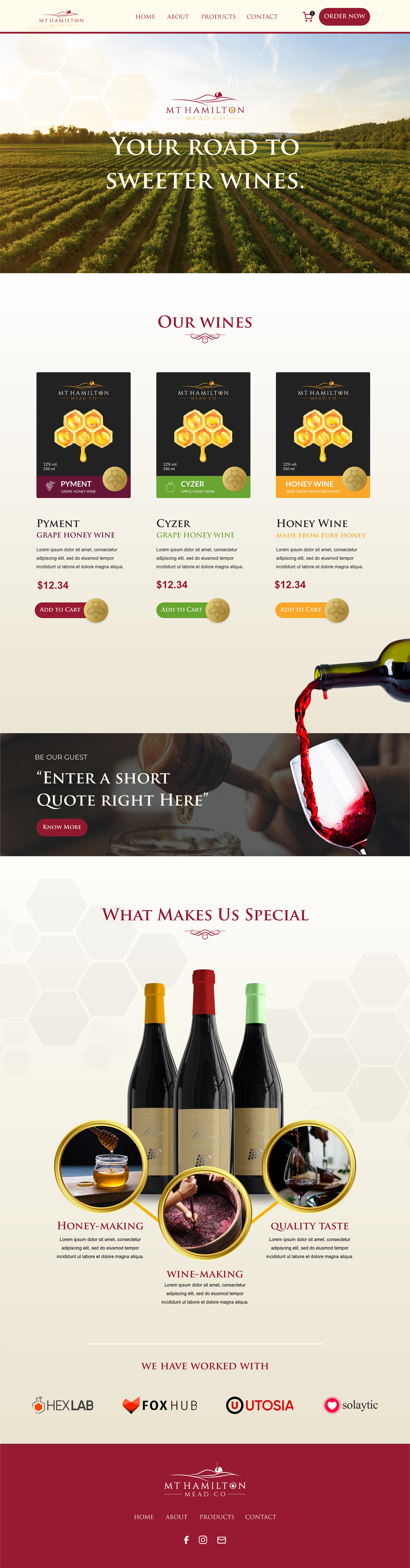 Diseño Wix por BMSA para My Hamilton Mead Co | Diseño #26726632