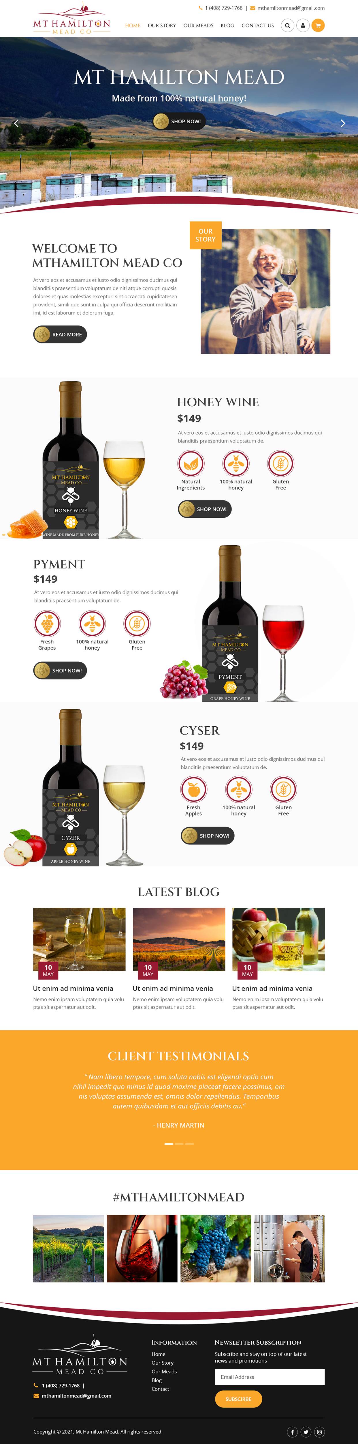 Wix Design by Starlyn DS for My Hamilton Mead Co | Design #26725900