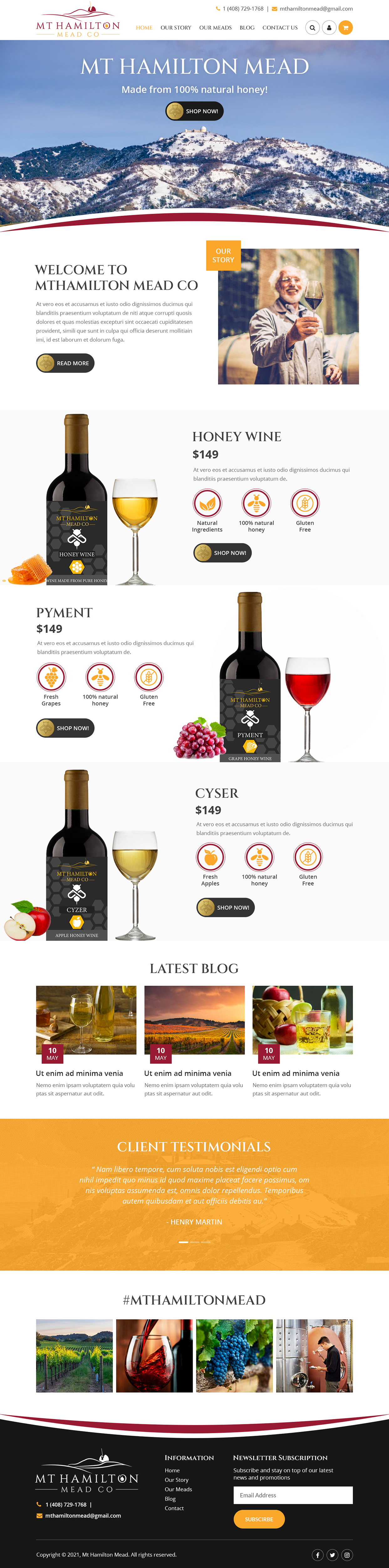 Design Wix par Starlyn DS pour My Hamilton Mead Co | Design #26761248