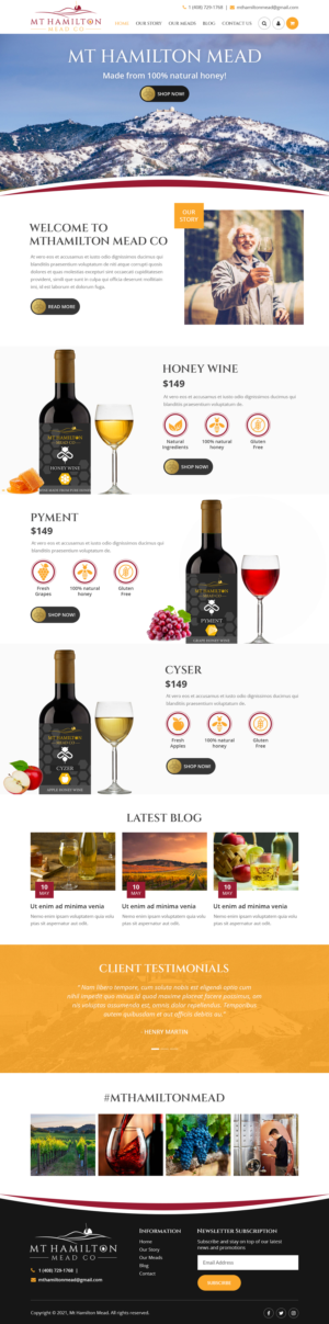 Wix Design by Starlyn DS for My Hamilton Mead Co | Design: #26761248