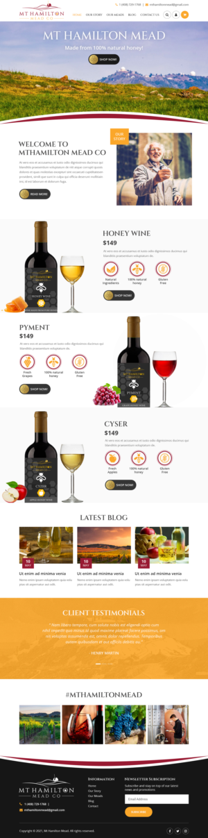 Wix Design by Starlyn DS for My Hamilton Mead Co | Design: #26761249