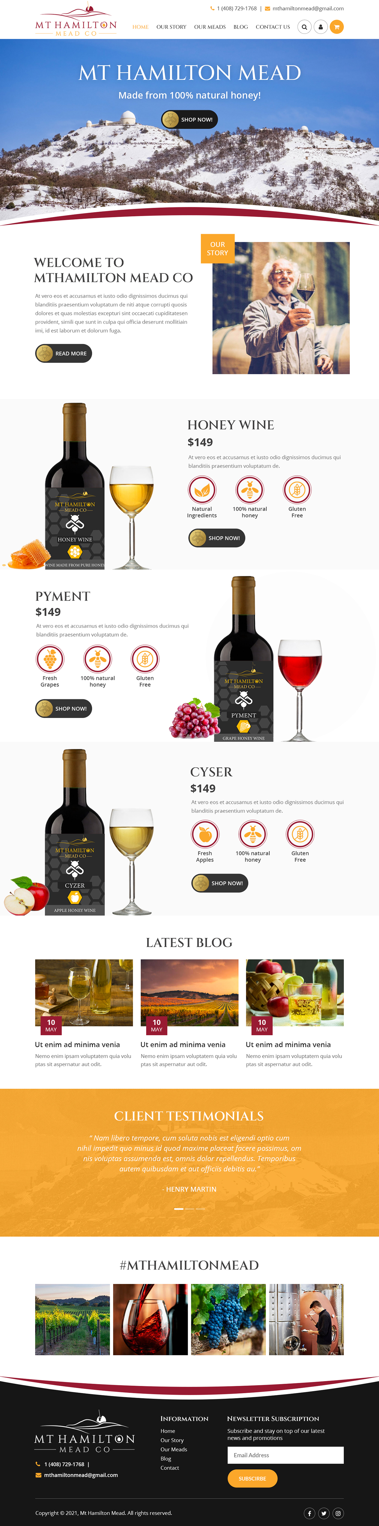 Diseño Wix por Starlyn DS para My Hamilton Mead Co | Diseño #26761250