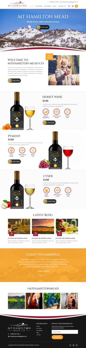 Wix Design by Starlyn DS for My Hamilton Mead Co | Design: #26761250