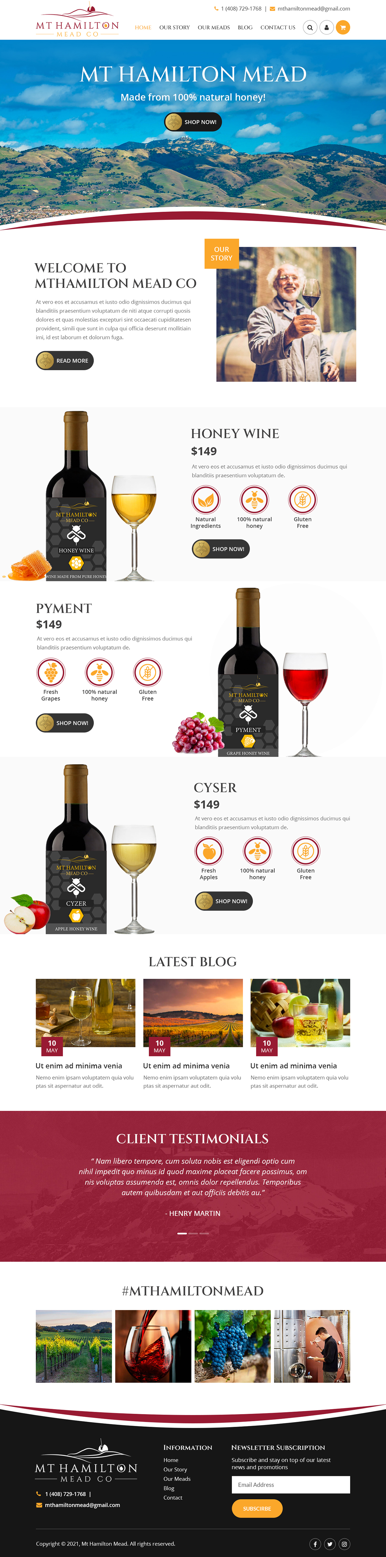 Wix Design by Starlyn DS for My Hamilton Mead Co | Design #26765429