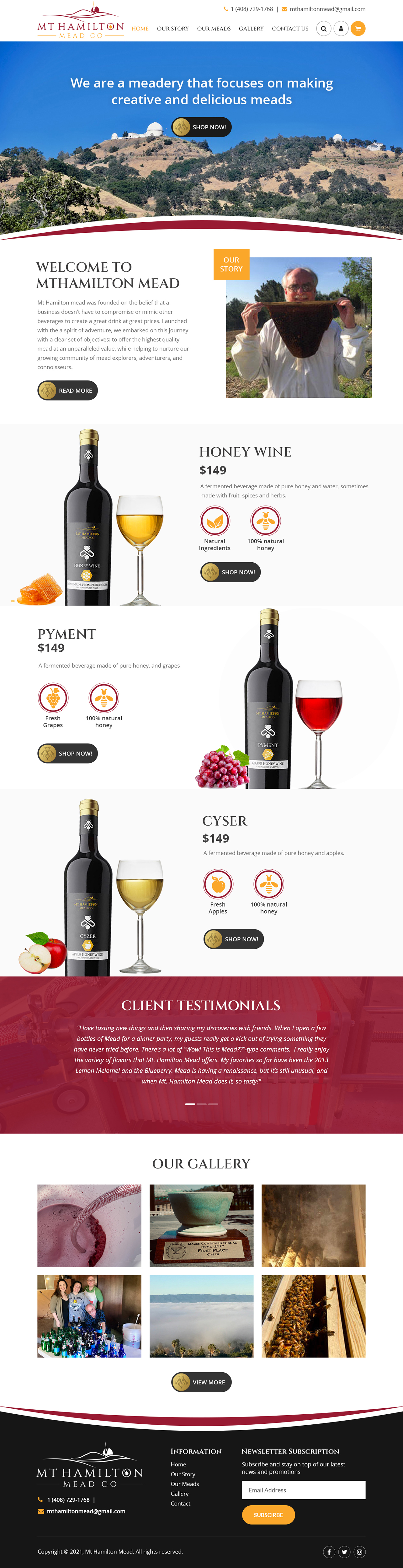 Wix Design by Starlyn DS for My Hamilton Mead Co | Design #26951193