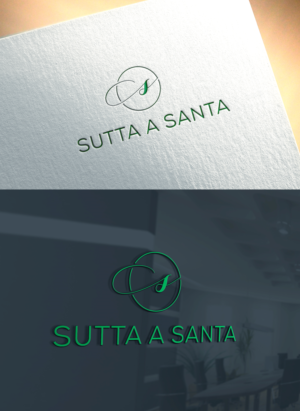 “sutta a santa” - is sicilian and mean below the holy … is the name also of a neighbourhood in our small city in sicily where the future distillery will be | Logo Design by Art Lancer