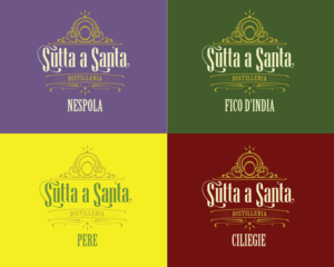 “sutta a santa” - is sicilian and mean below the holy … is the name also of a neighbourhood in our small city in sicily where the future distillery will be | Logo-Design von logomaniac