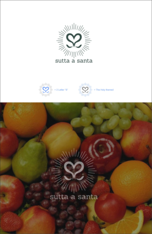 “sutta a santa” - is sicilian and mean below the holy … is the name also of a neighbourhood in our small city in sicily where the future distillery will be | Logo Design by Dickythx16