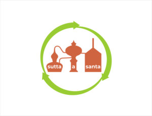 “sutta a santa” - is sicilian and mean below the holy … is the name also of a neighbourhood in our small city in sicily where the future distillery will be | Logo Design by BNdesigner