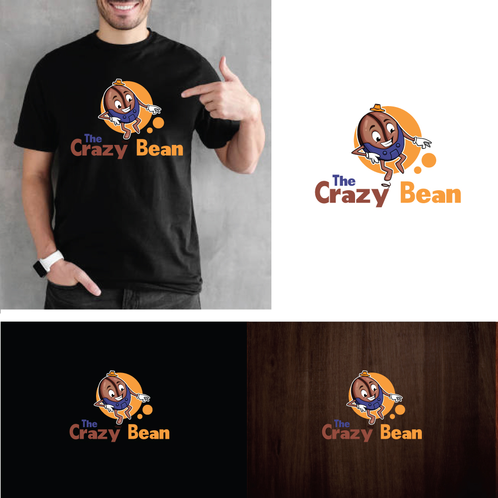 Logo Design by webeezine for The Crazy Bean | Design #26736472