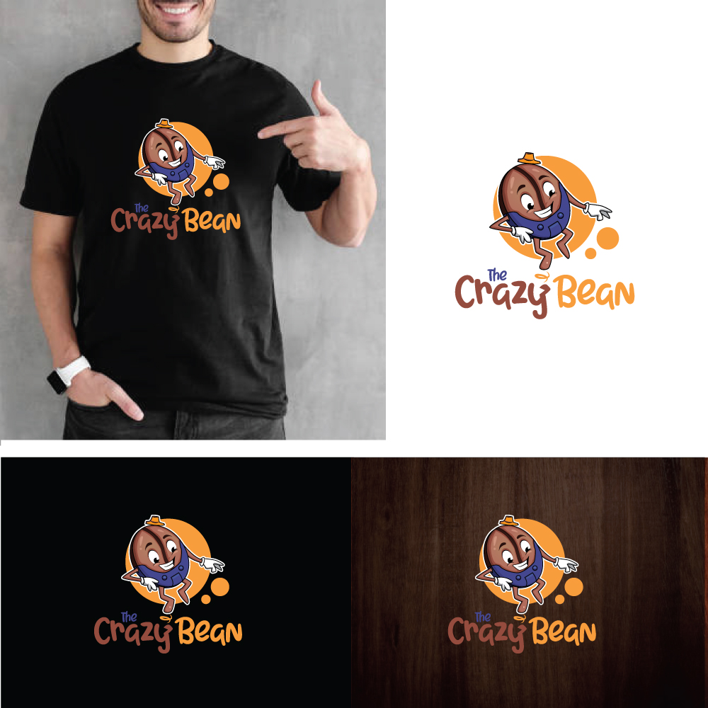 Logo Design by webeezine for The Crazy Bean | Design #26736473