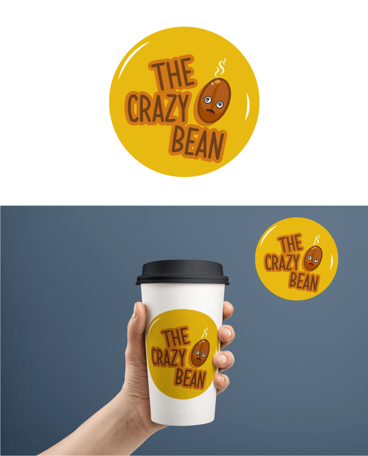 Logo Design by Kuntal Kundu for The Crazy Bean | Design #26760389