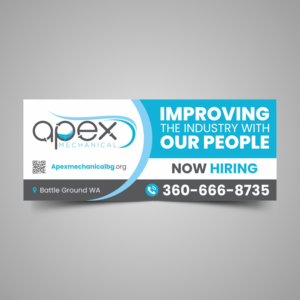 Plumbing & Mechanical New Construction Jobsite Posting Banner | Flyer Design by Fat Bat Man