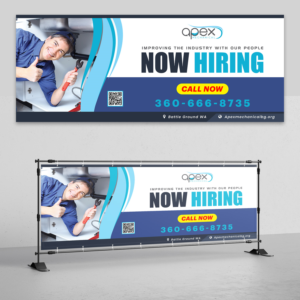 Plumbing & Mechanical New Construction Jobsite Posting Banner | Flyer Design by HeshanKavinda