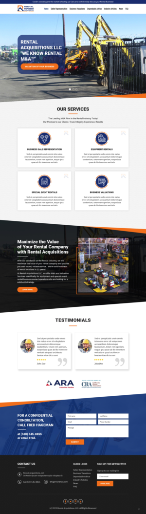 Diseño Web por pb para Rental Business Advisors | Diseño: #26732817