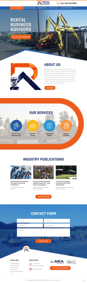 Diseño Web por pb para Rental Business Advisors | Diseño #26732818