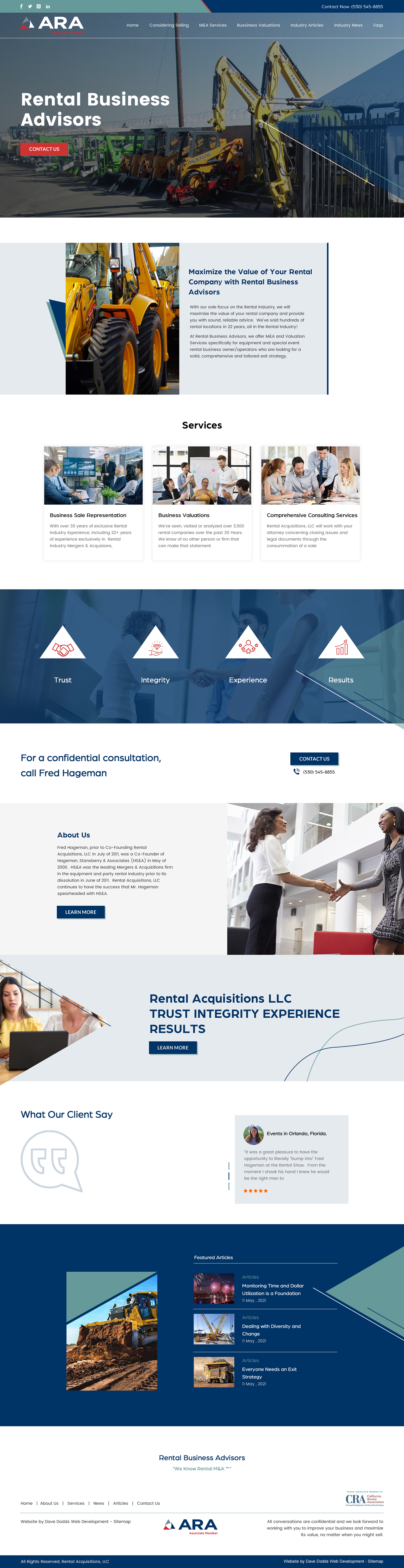 Diseño Web por rightway para Rental Business Advisors | Diseño #26732679