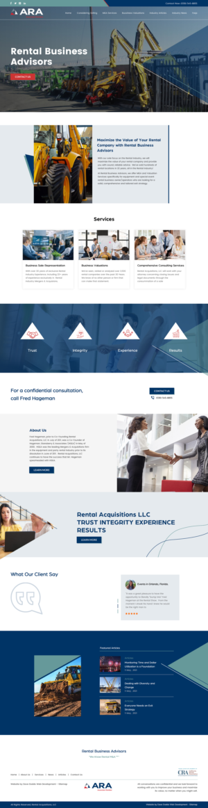 Diseño Web por rightway para Rental Business Advisors | Diseño: #26732679