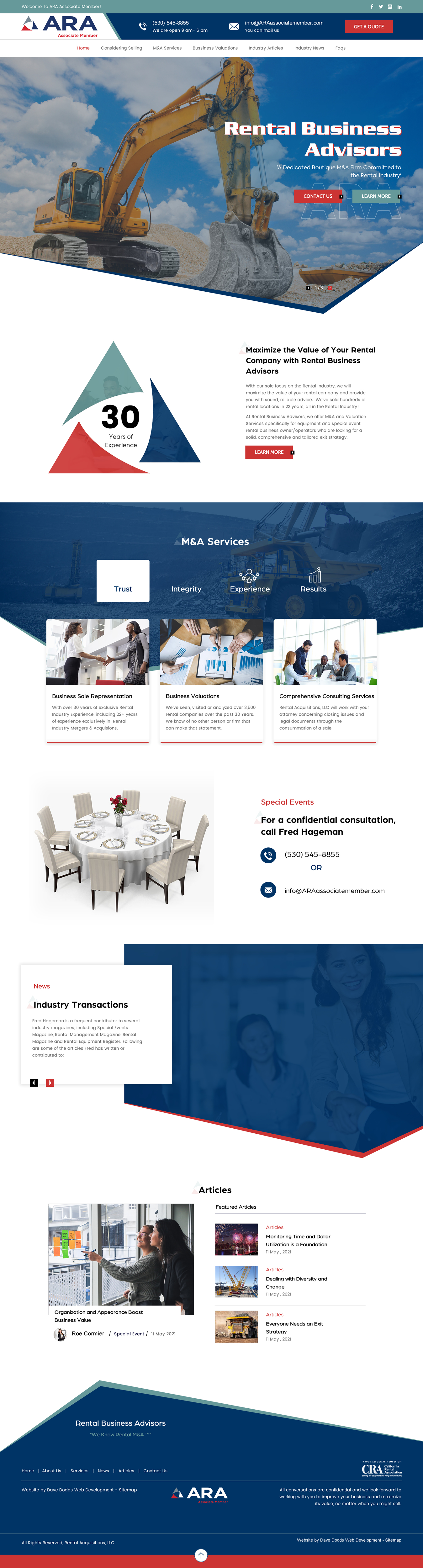 Web Design by rightway for Rental Business Advisors | Design #26732680