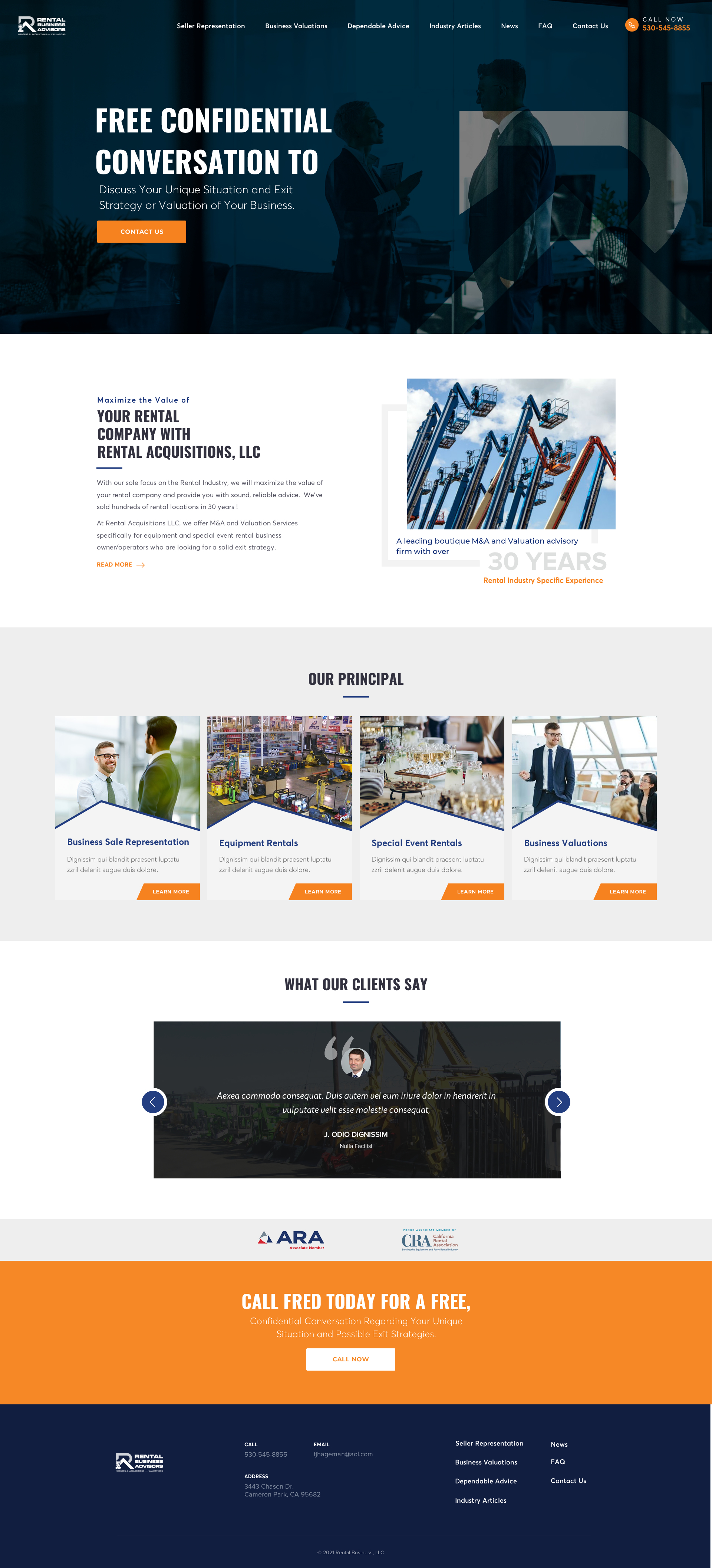 Web Design by SAC-D for Rental Business Advisors | Design #26731689