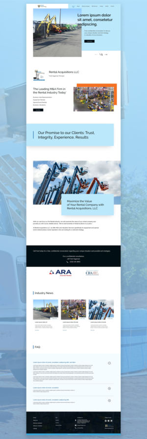 Diseño Web por Cre8rIN para Rental Business Advisors | Diseño #26731612