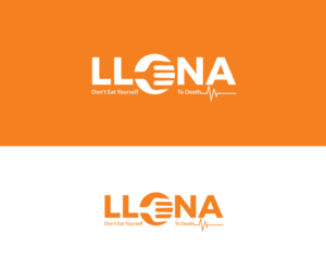 LLENA(AI)  Says "Don't Eat Yourself To Death" | Logo Design by FourtuneDesign