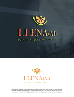 LLENA(AI)  Says "Don't Eat Yourself To Death" | Diseño de Logo por Amelia 25