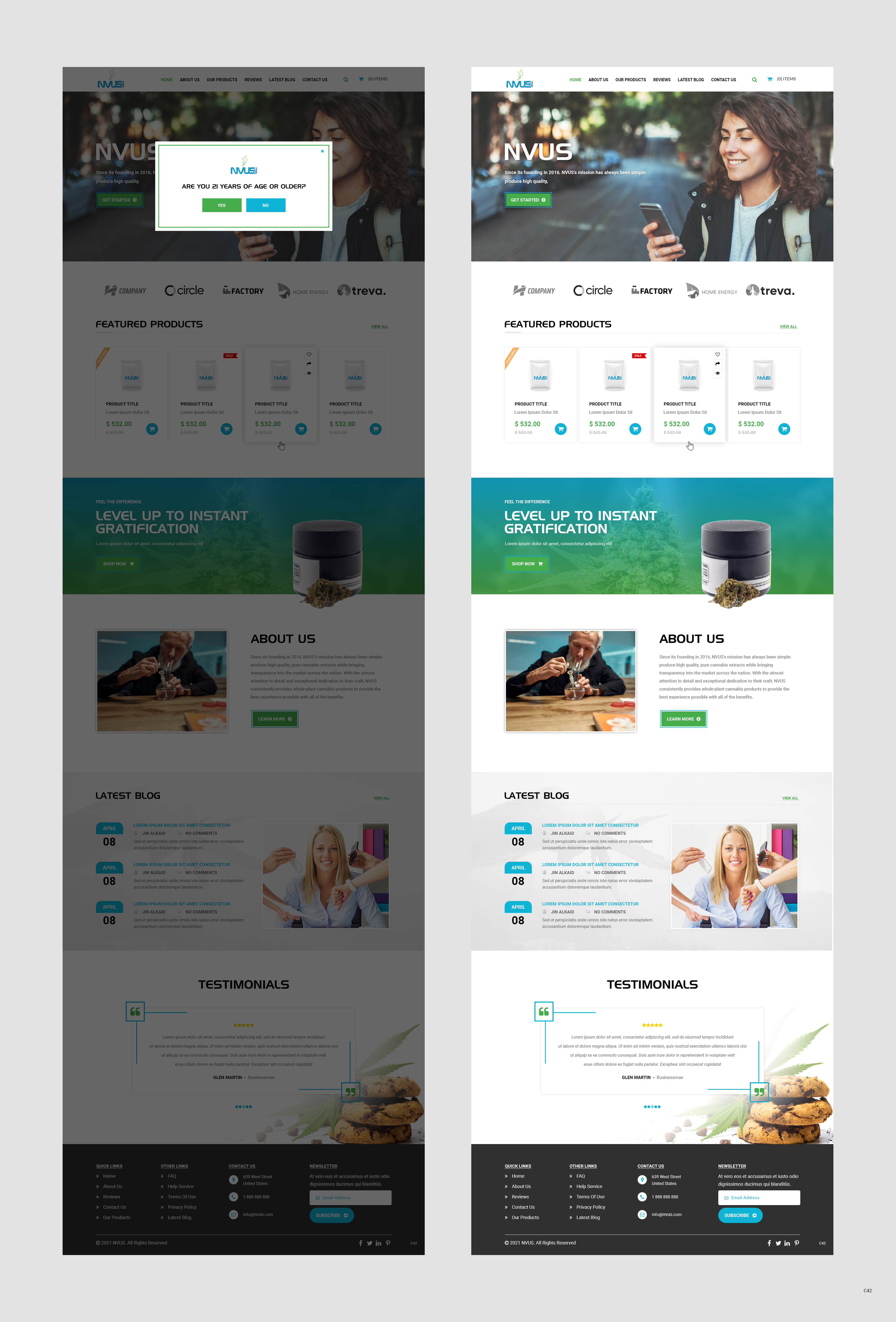Diseño Web por pb para NVUS Labs | Diseño #26732790