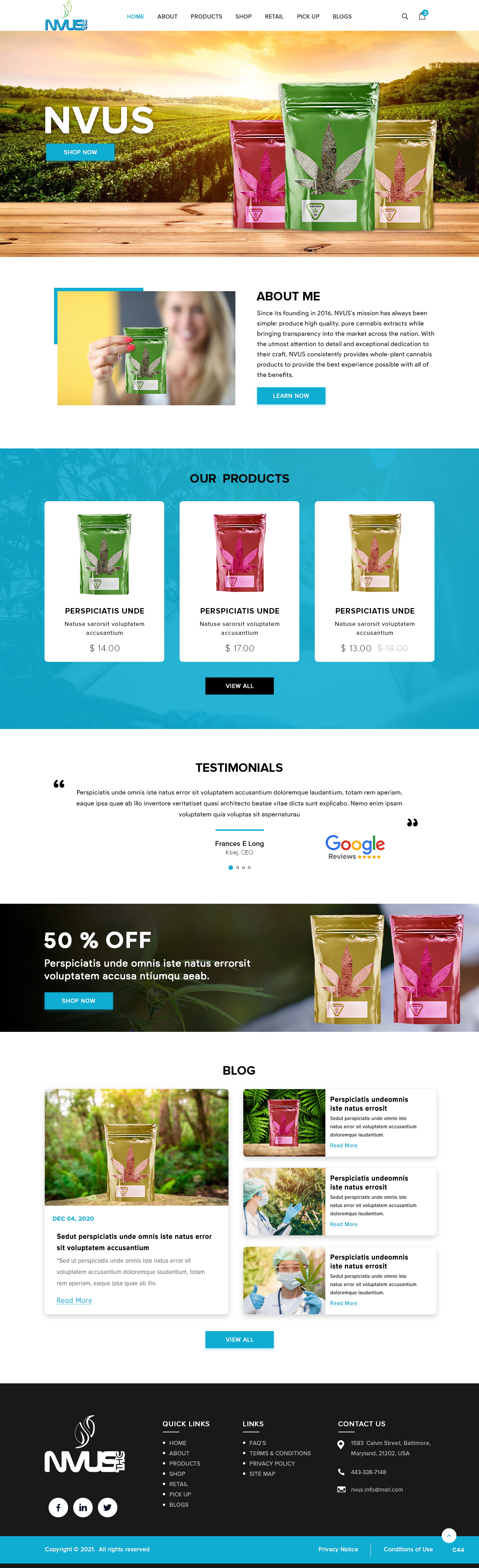 Diseño Web por pb para NVUS Labs | Diseño #26732794