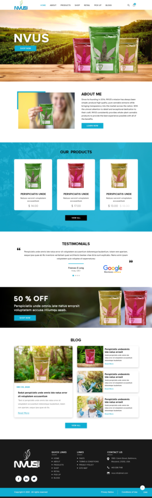 Diseño Web por pb para NVUS Labs | Diseño: #26732794