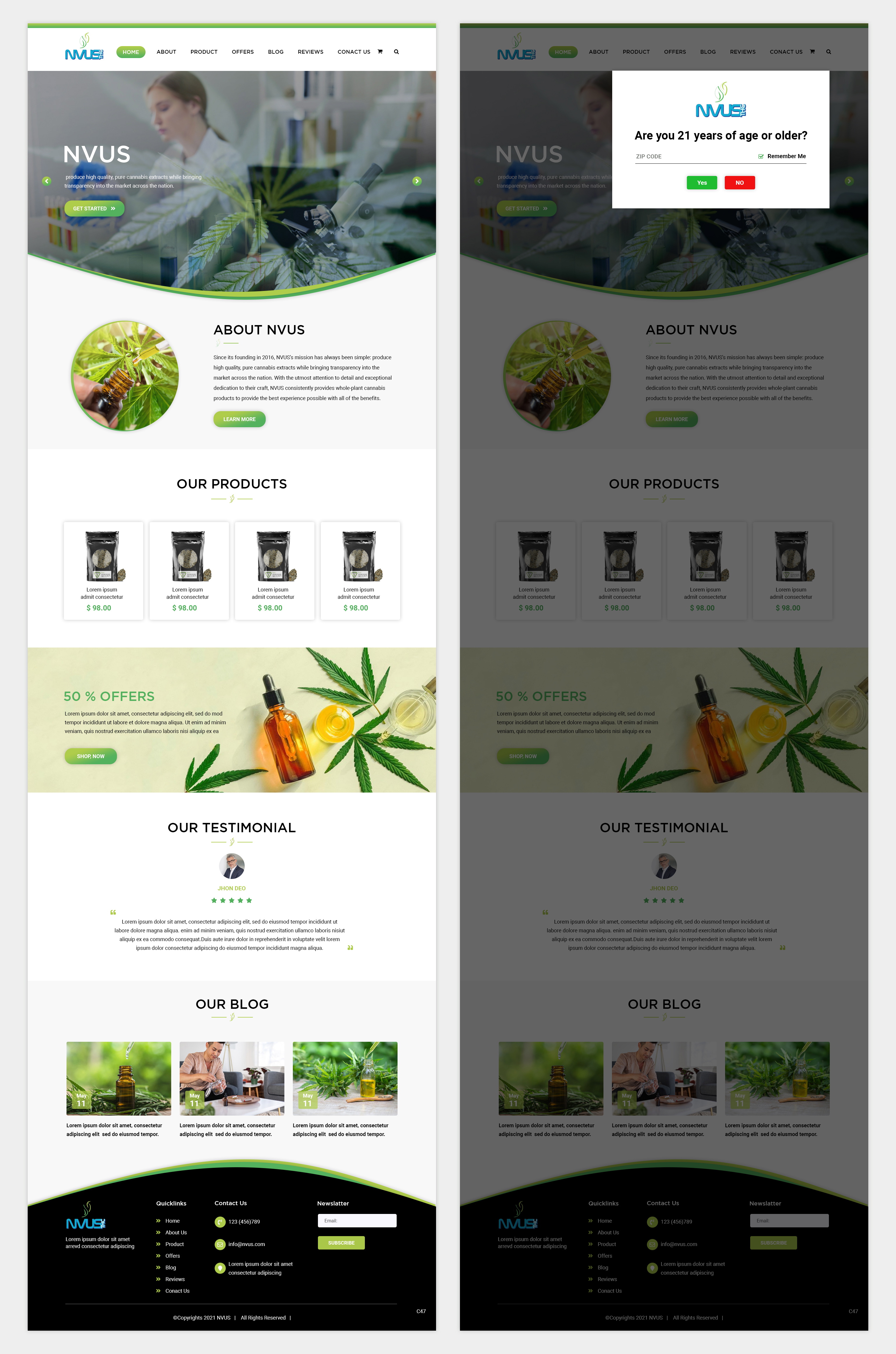 Diseño Web por pb para NVUS Labs | Diseño #26732798